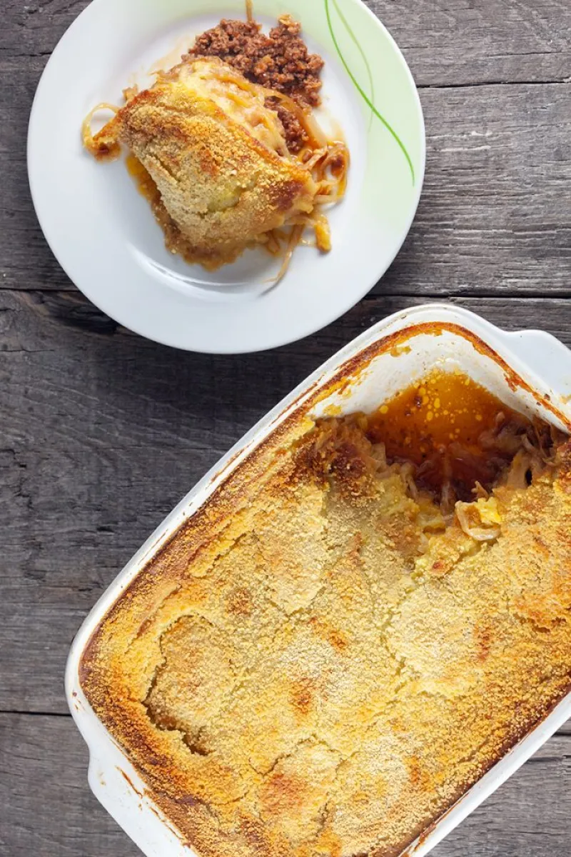 Sauerkraut and banana oven dish