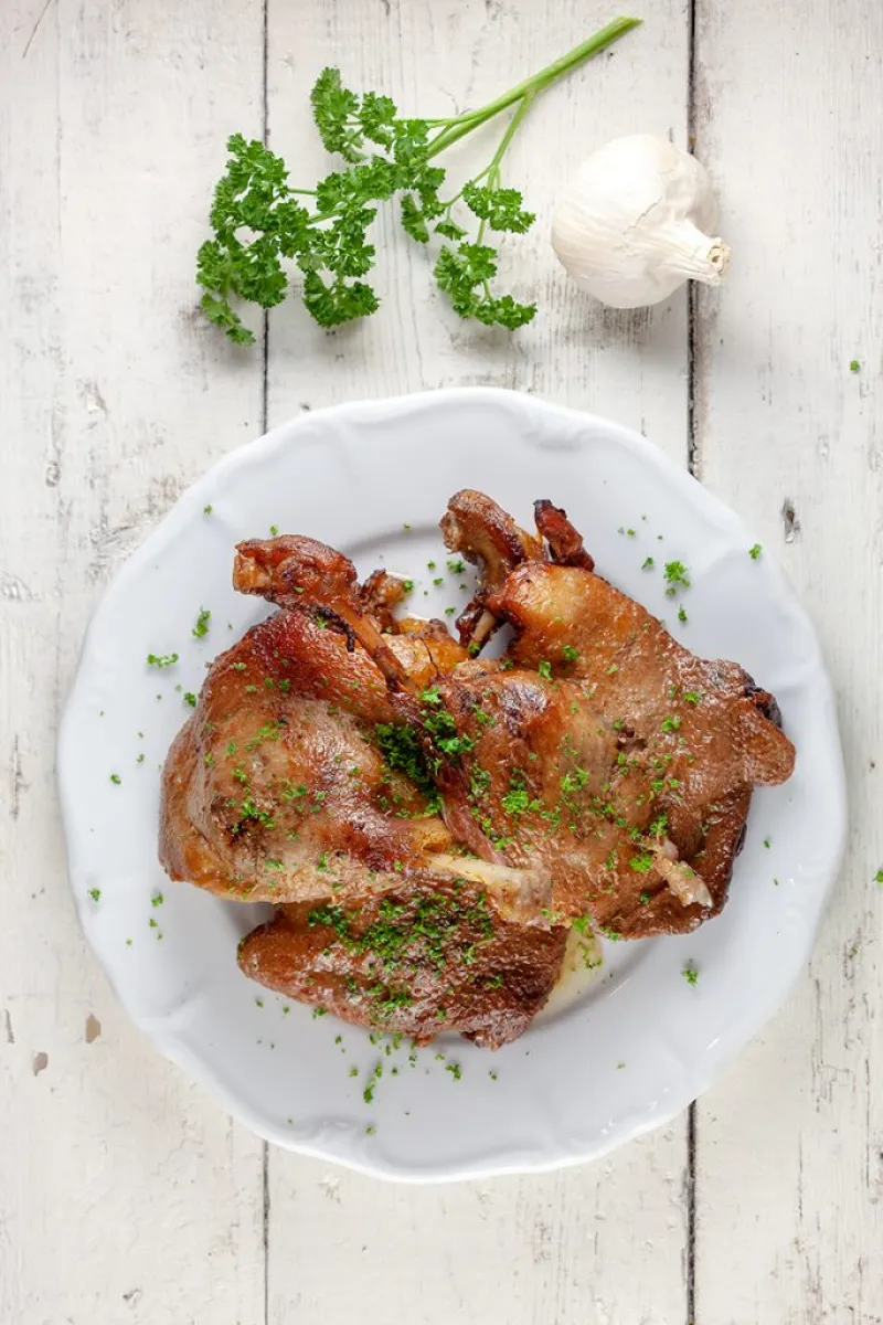 Spiced duck legs