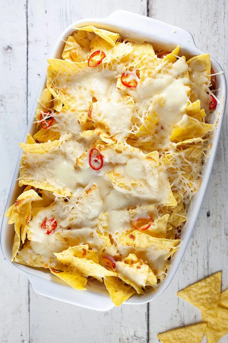 Chicken nacho casserole