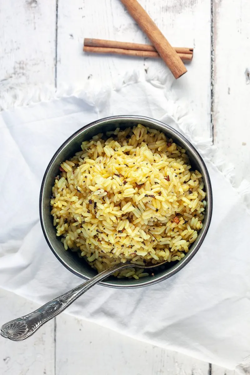 Fried rice with spices