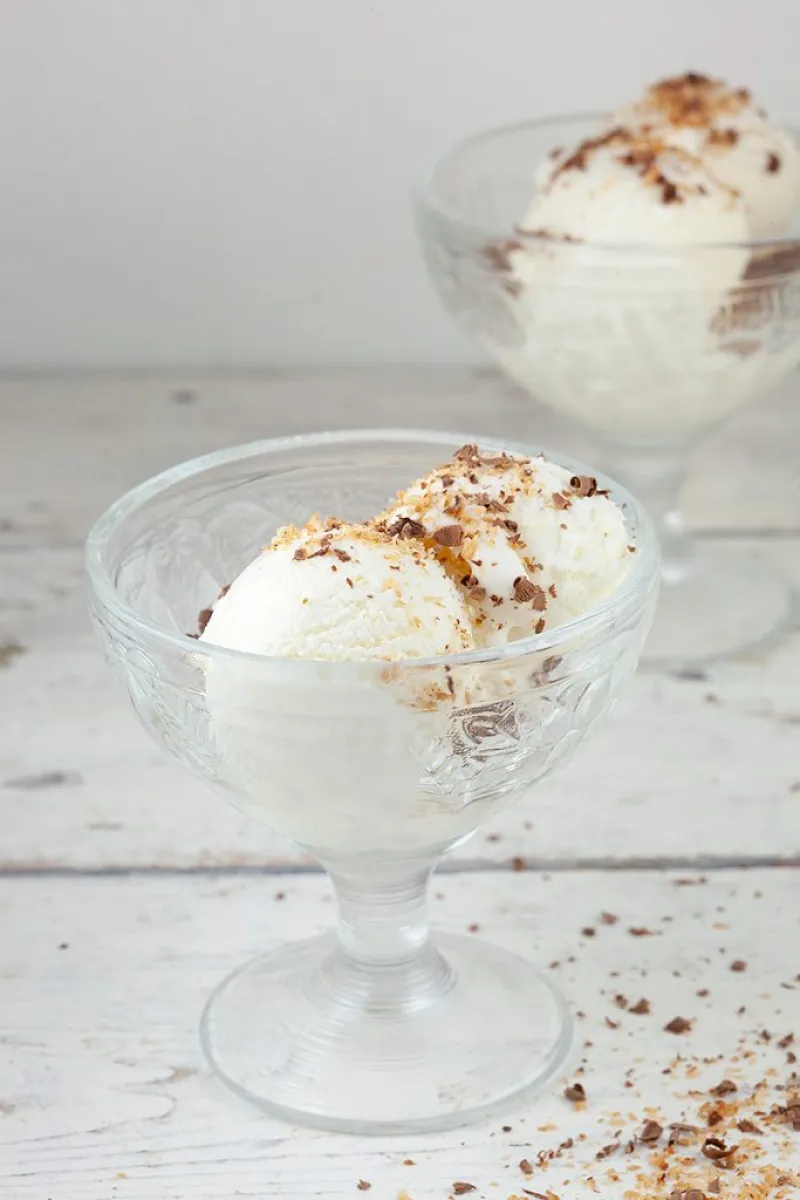 Coconut ice cream