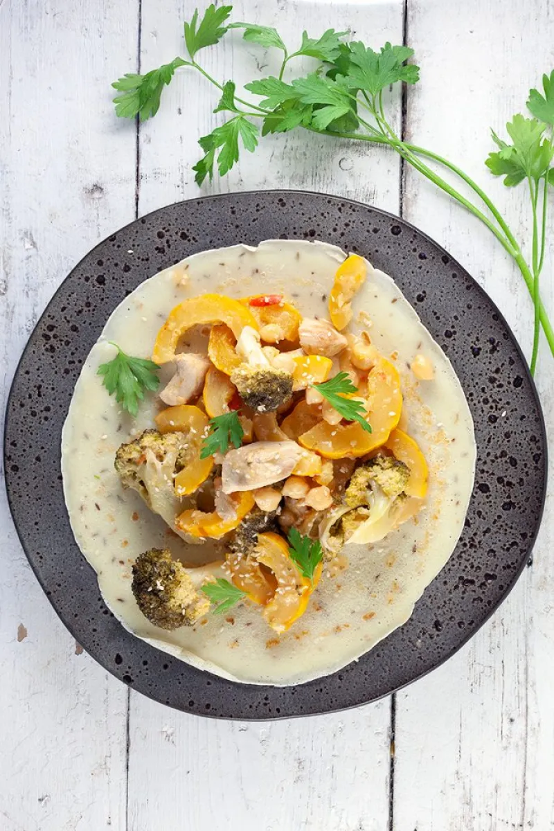 Delicata squash curry