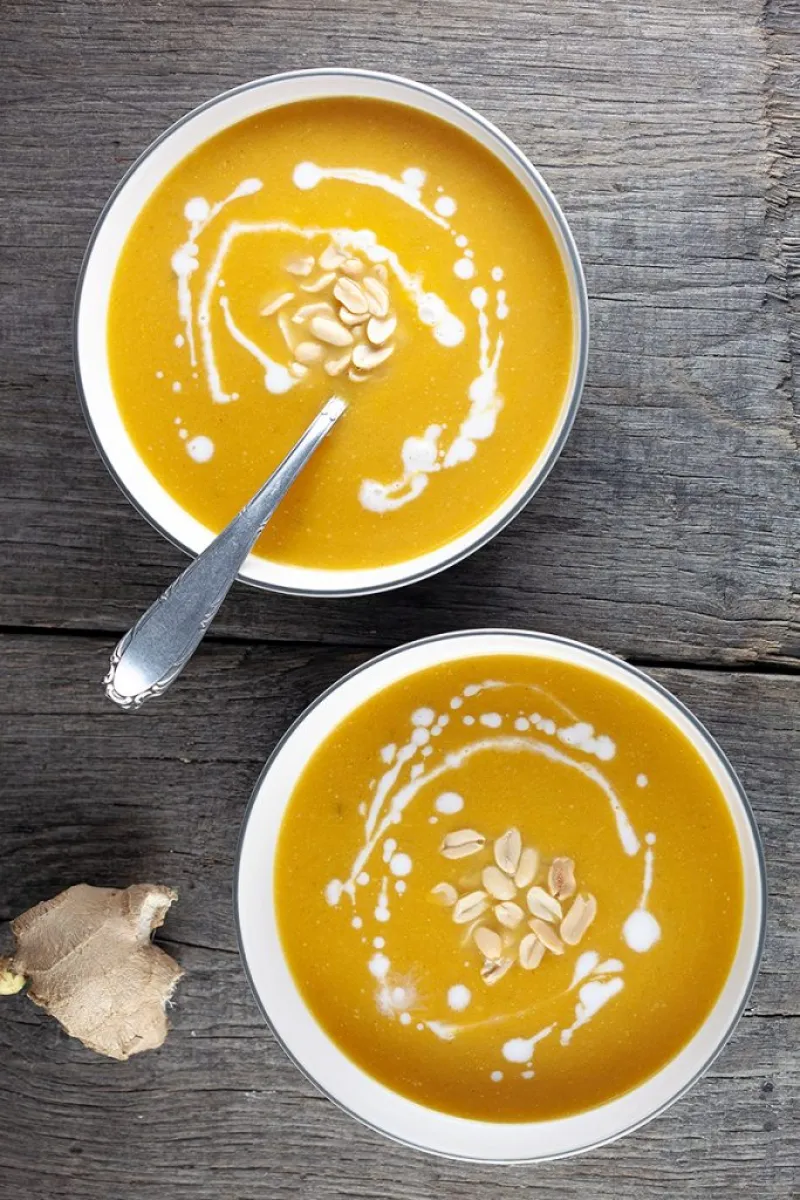 Pumpkin and zucchini soup