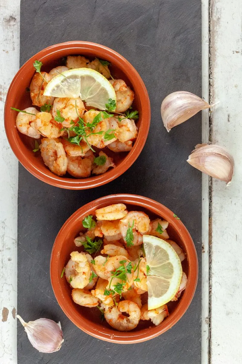 Easy garlic shrimps