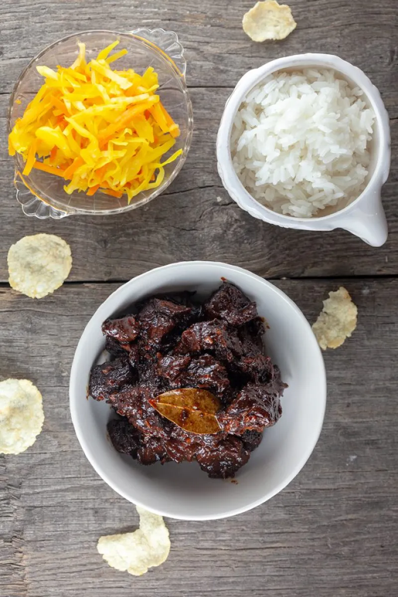 Oriental slow cooker beef stew