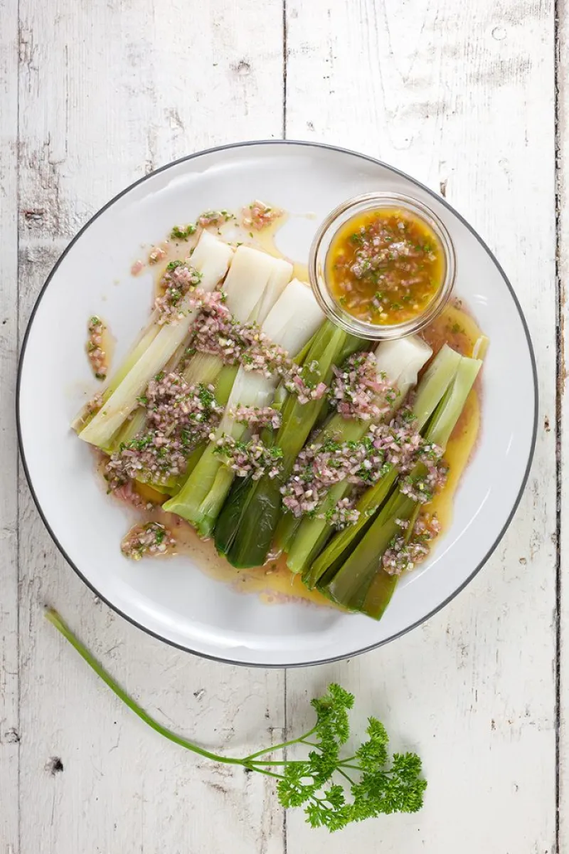 Poireaux vinaigrette – Leek in vinaigrette