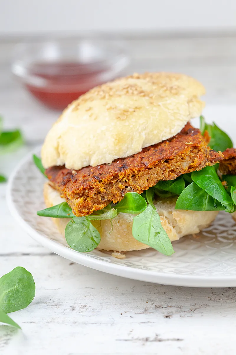 Lentil veggie burgers
