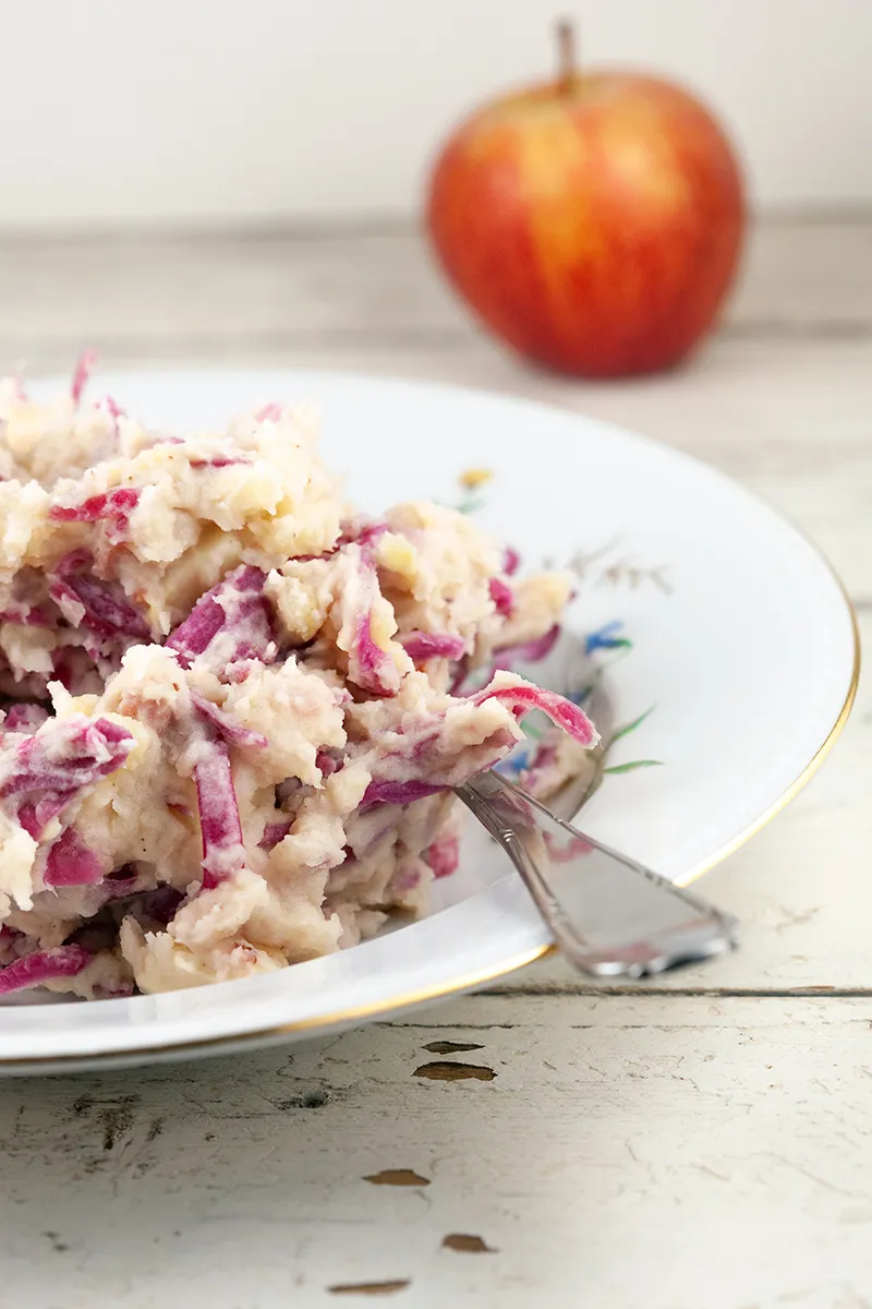 Dutch red sauerkraut potato mash