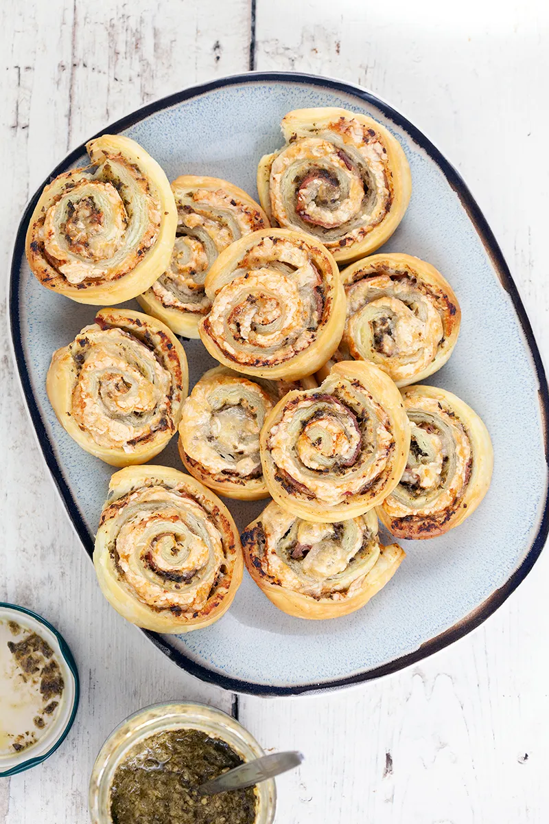 Ham and cheese pinwheels