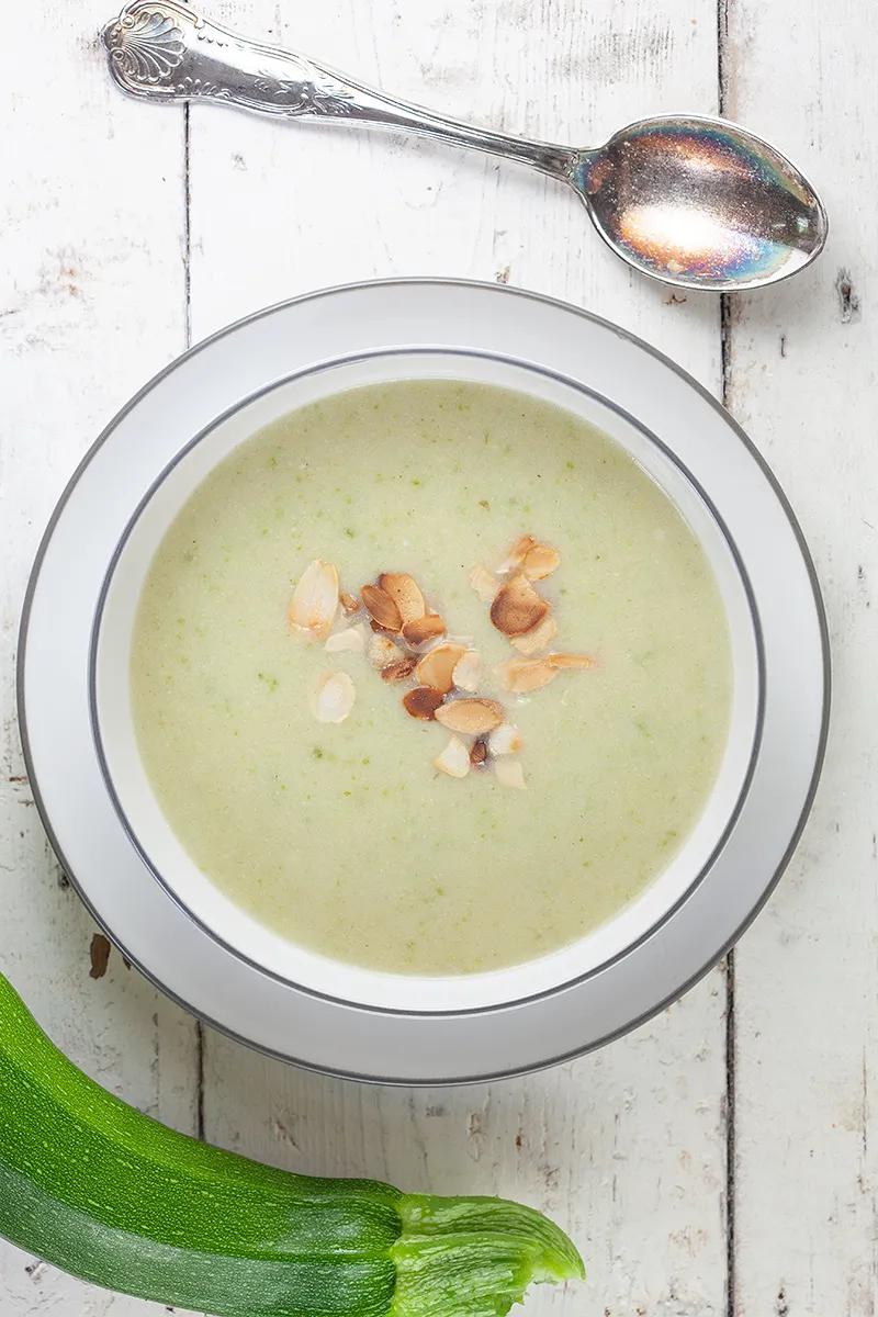 Zucchini coconut soup