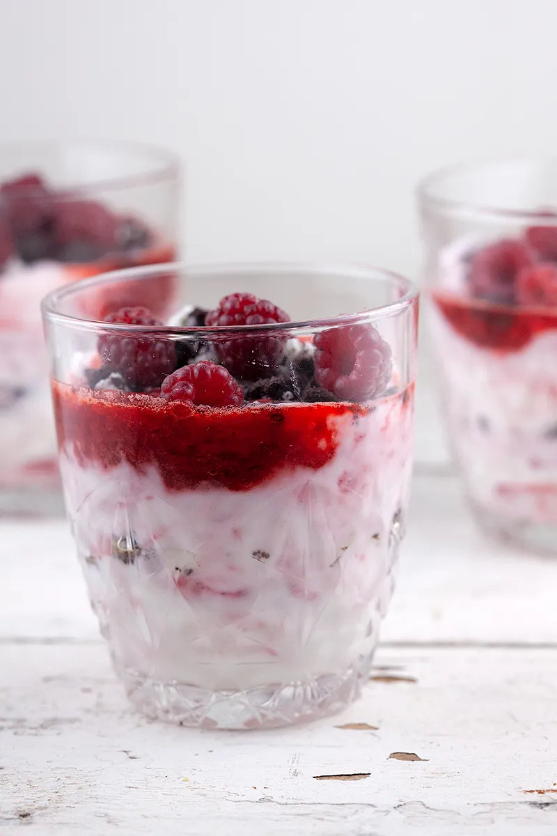 Easy strawberry and raspberry dessert