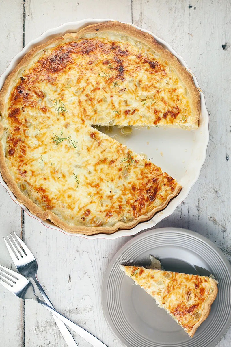 Fennel quiche