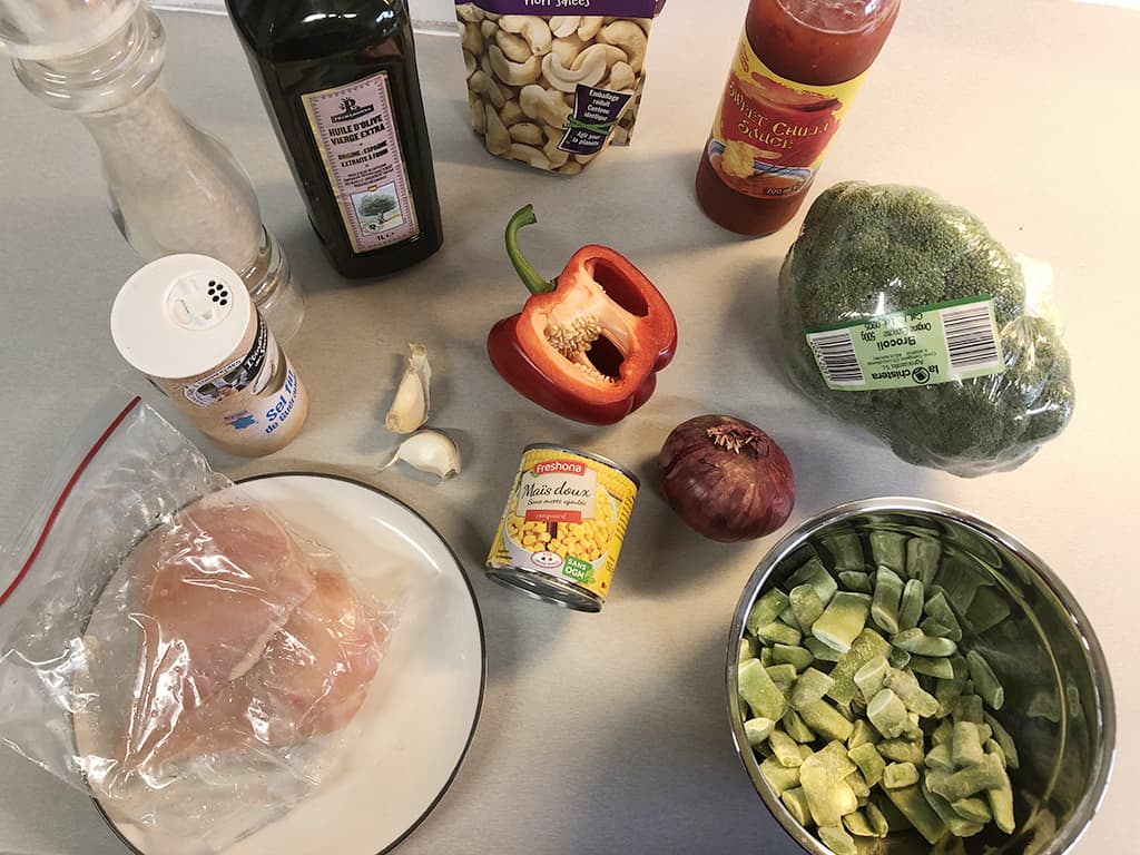 Chicken and broccoli stir fry ingredients