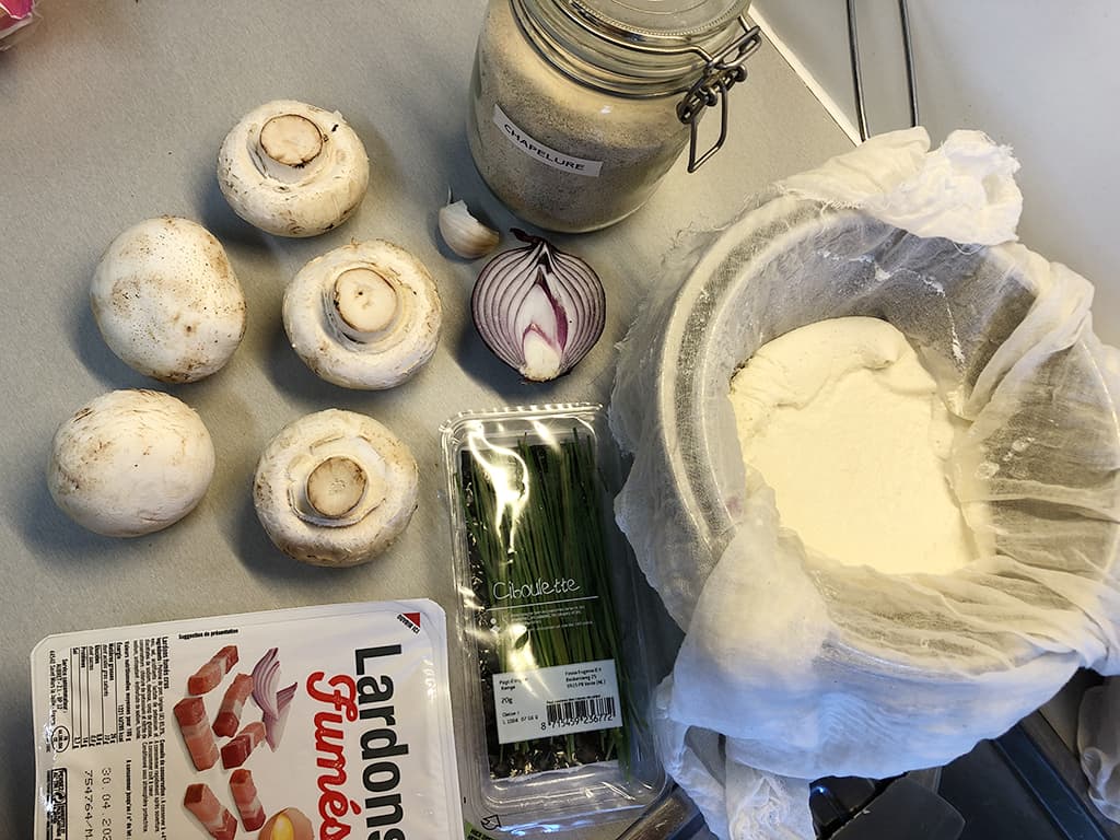 Ricotta stuffed mushrooms ingredients