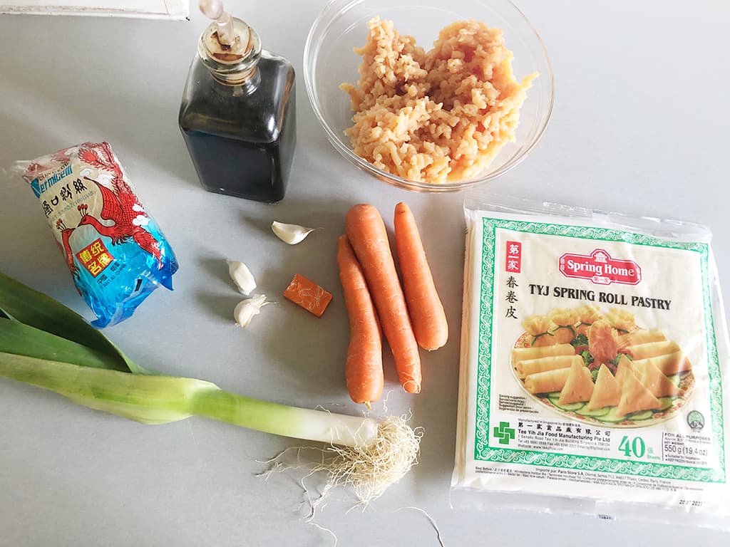 Vietnamese lumpia ingredients