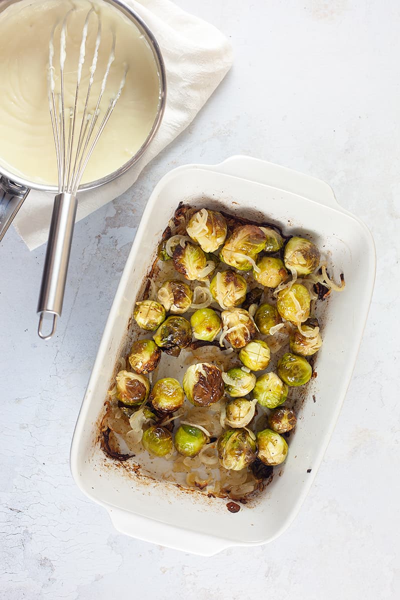 Baked brussel sprouts
