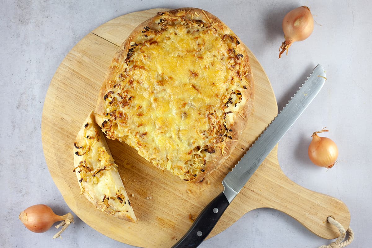 Cheese and onion bread
