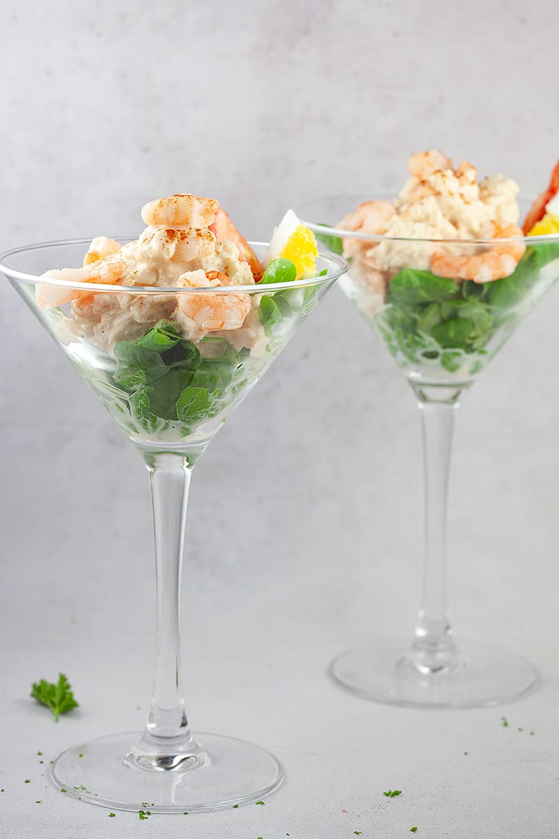 Crab and prawn cocktail