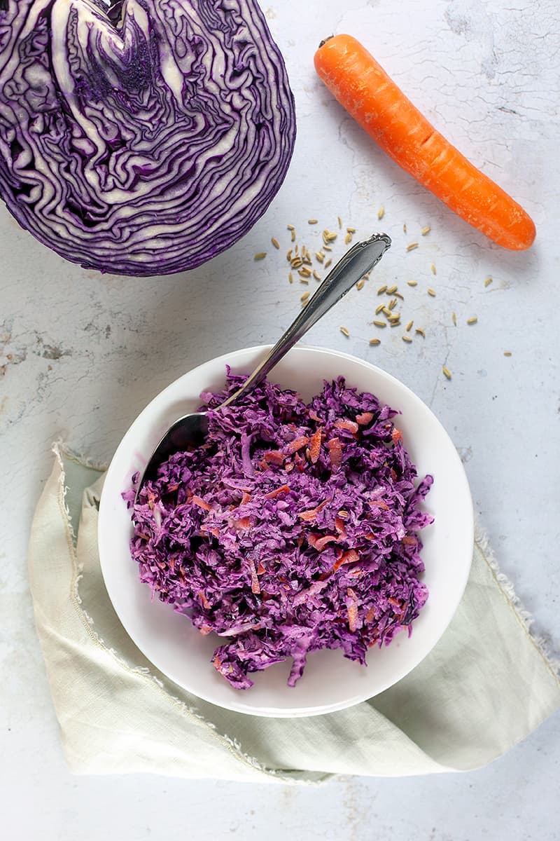 Red coleslaw