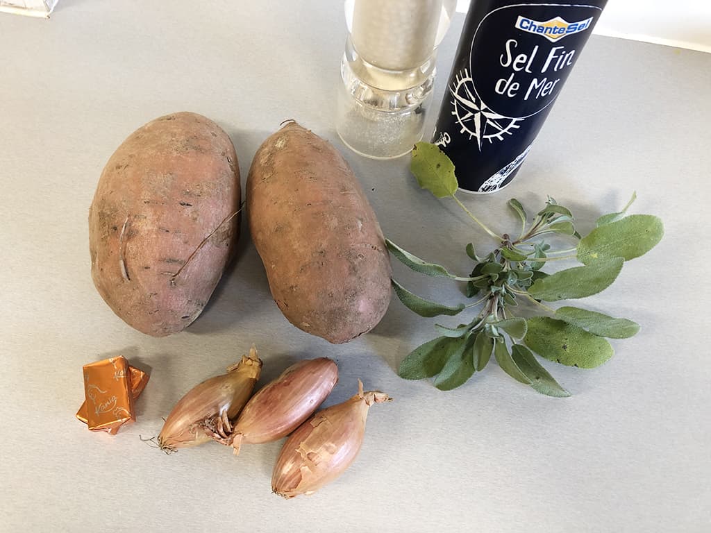 Sweet potato mash ingredients