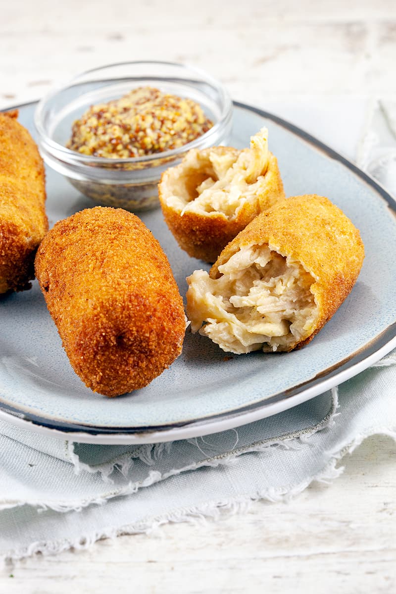 Homemade chicken croquettes