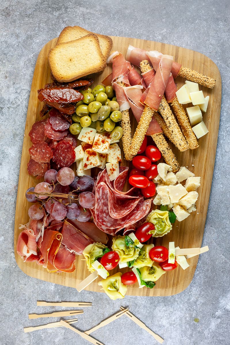 Italian antipasti platter