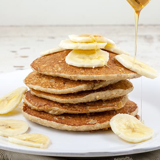 Oatmeal and banana pancakes