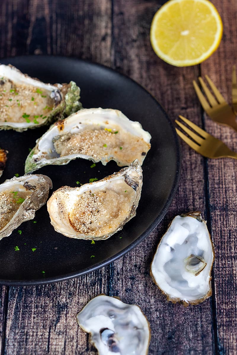 Oysters au gratin