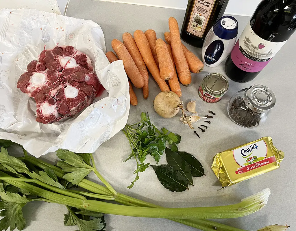 Oxtail soup ingredients