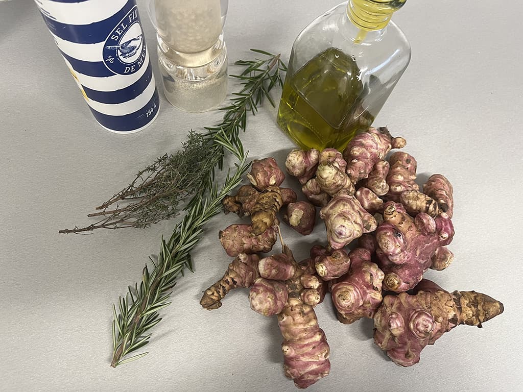 Roast Jerusalem artichokes ingredients