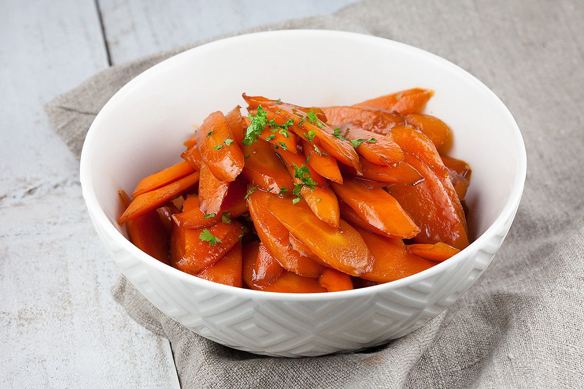 Caramelised carrots