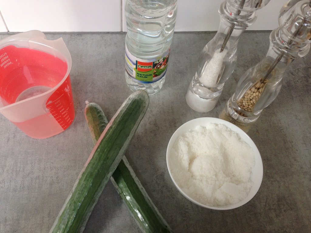 Sweet and sour cucumber lints ingredients