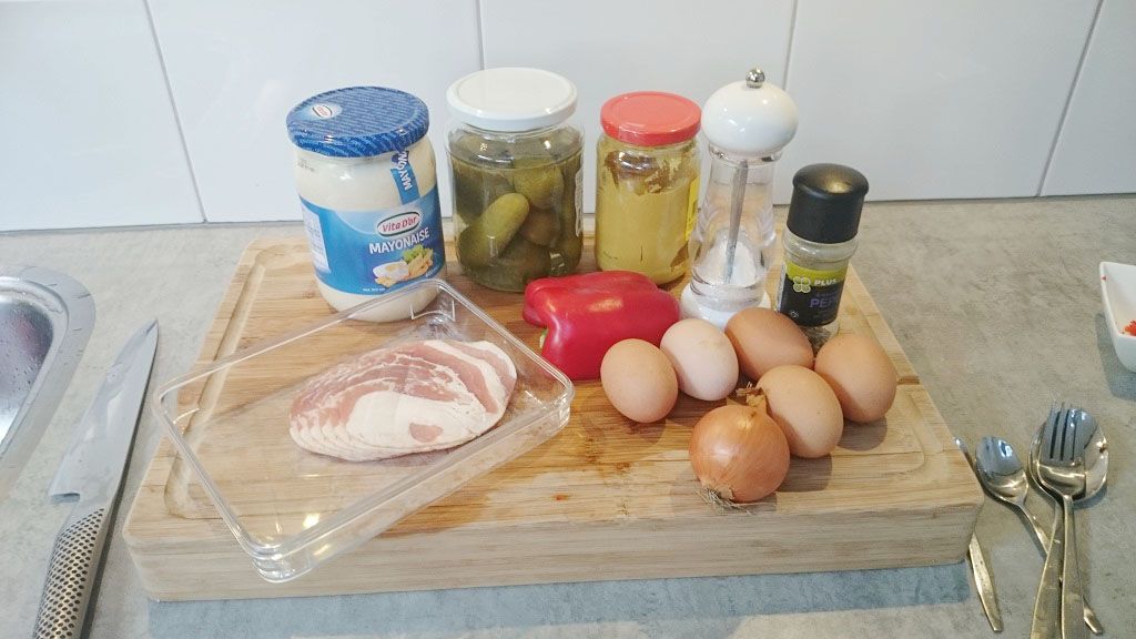 Bacon deviled eggs ingredients
