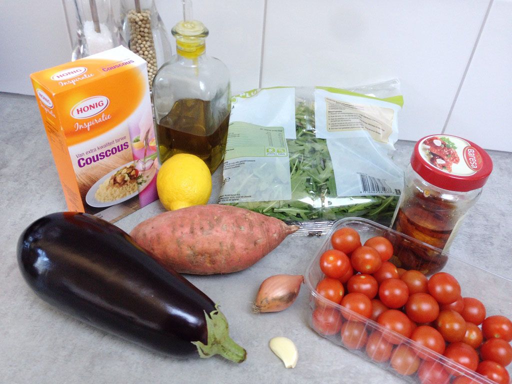 Couscous salad ingredients