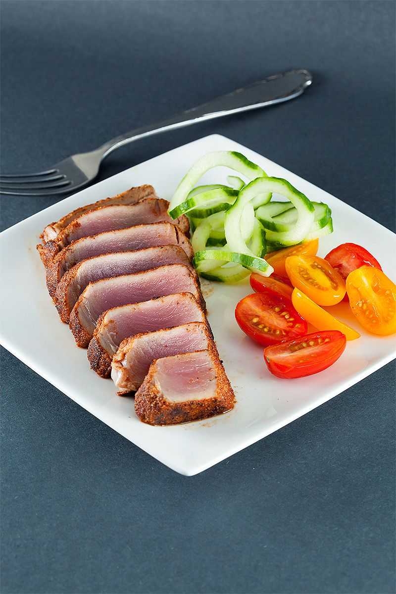 Herb crusted tuna steak
