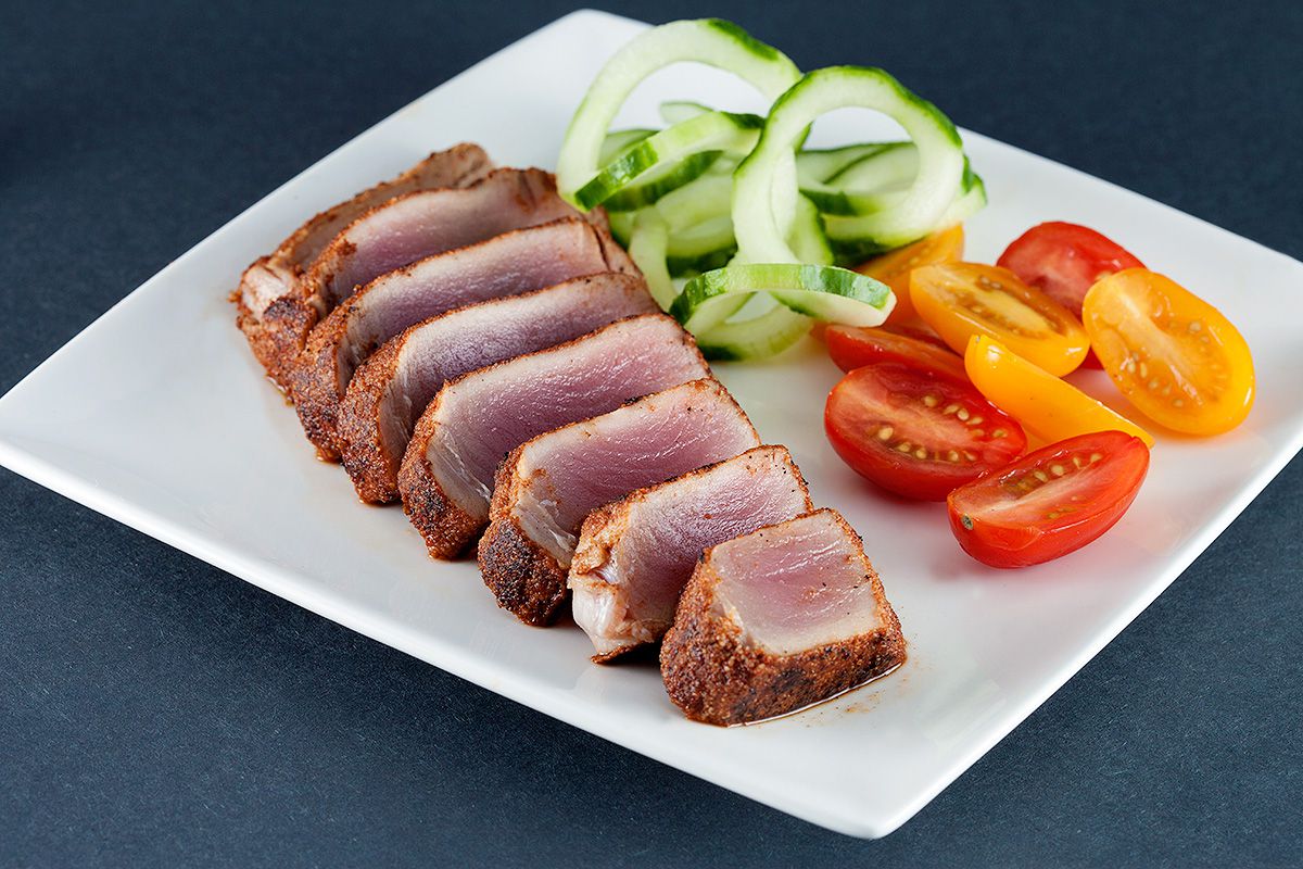 Herb crusted tuna steak