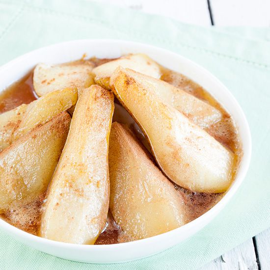Caramelized pears