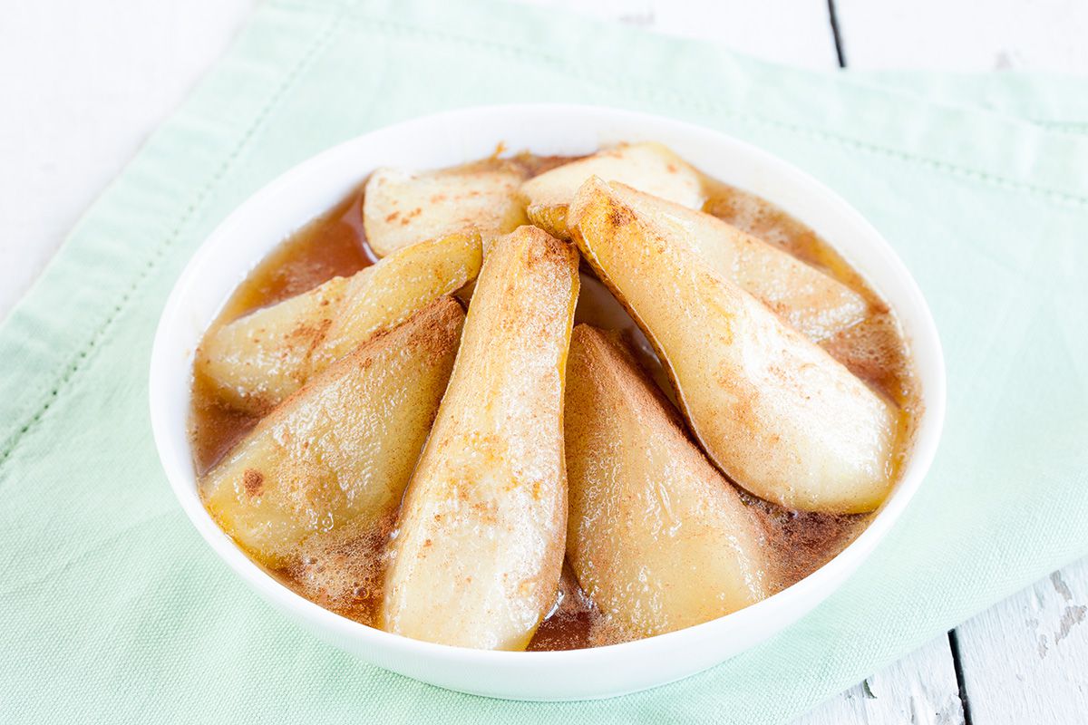 Caramelized pears