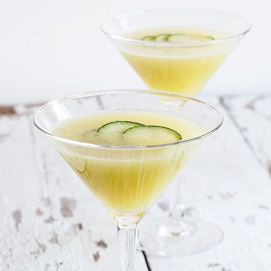 Galia melon cucumber cocktail
