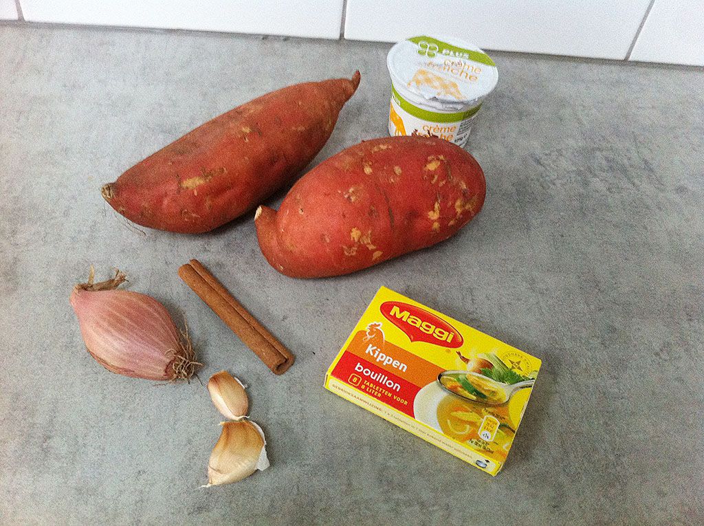 Sweet potato soup ingredients