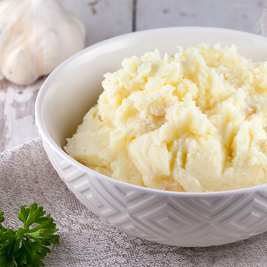Mashed potatoes with roasted garlic