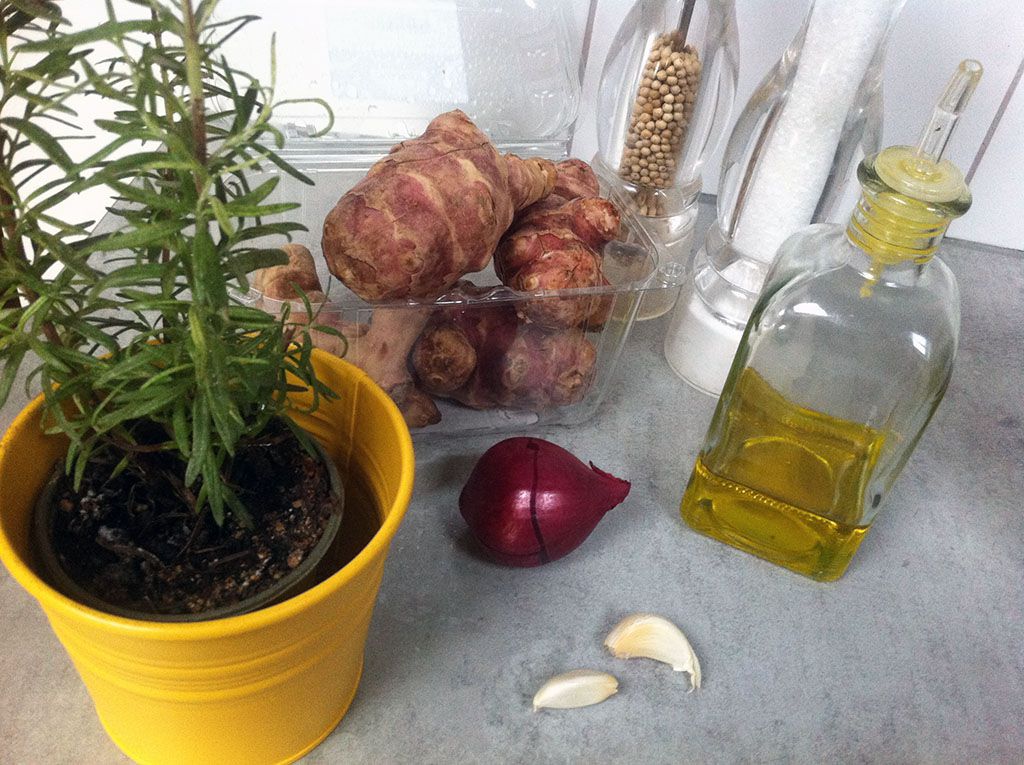 Roasted Jerusalem artichokes ingredients