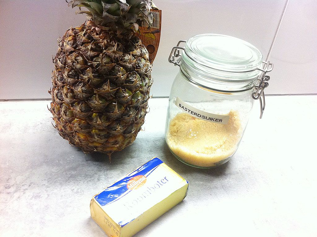 Grilled pineapple ingredients