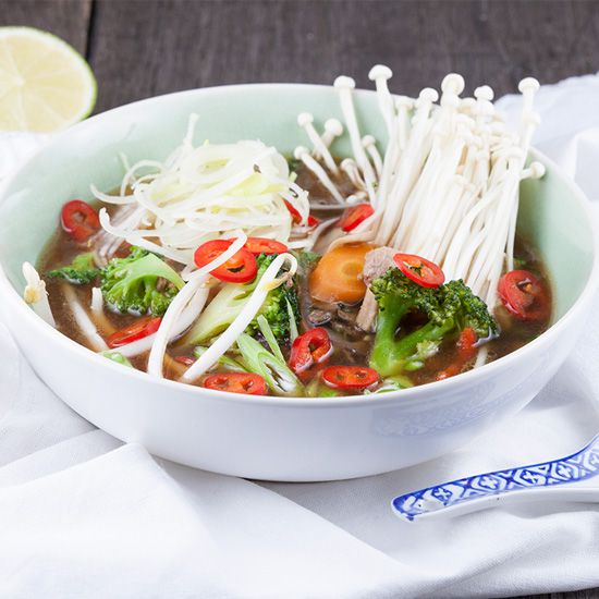 Asian pork and vegetable soup