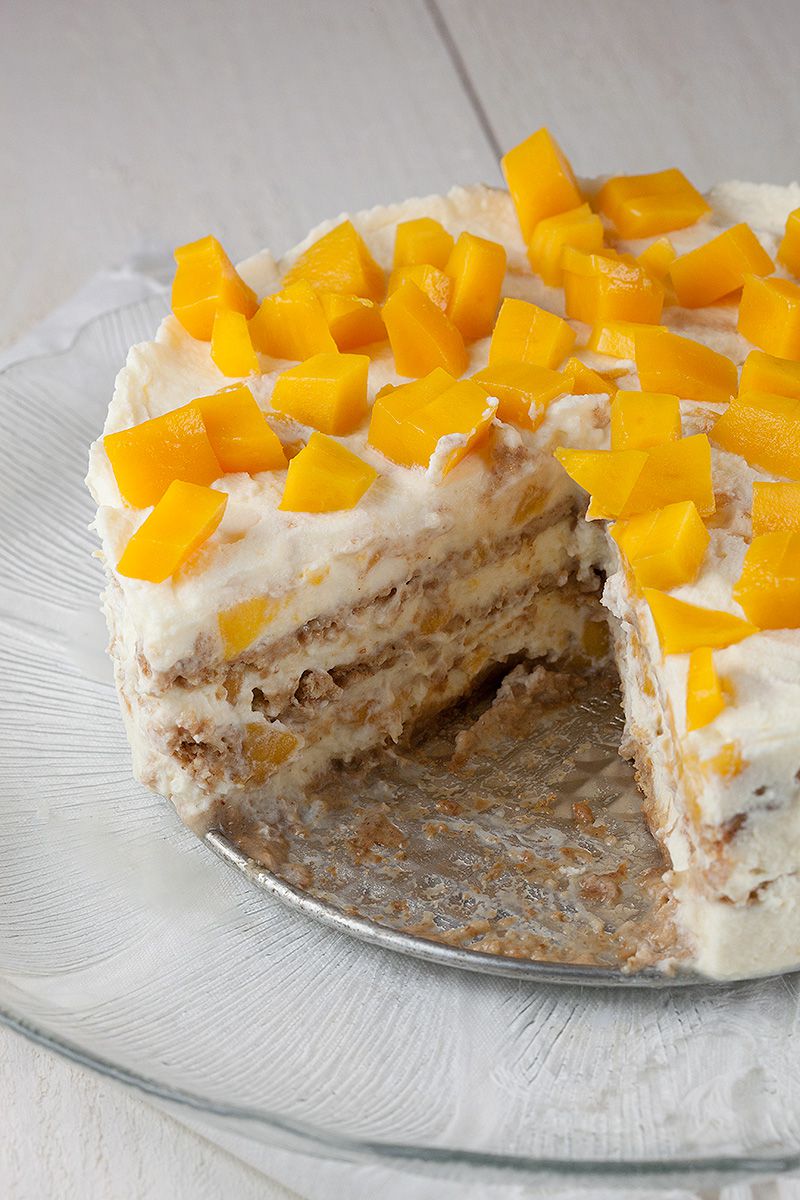 Mango royale icebox cake