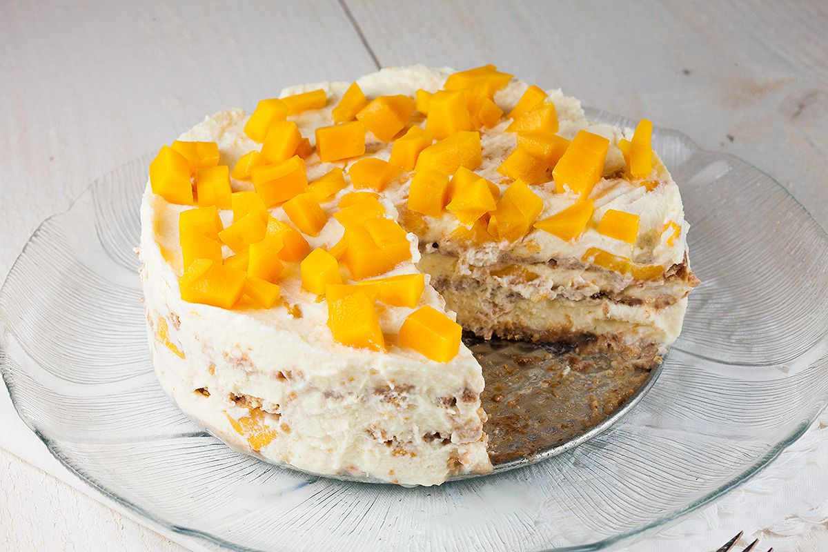 Mango royale icebox cake