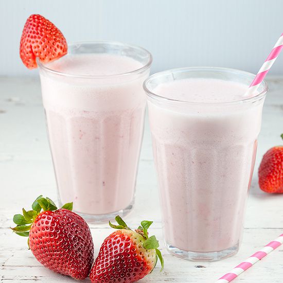 Simple strawberry smoothie