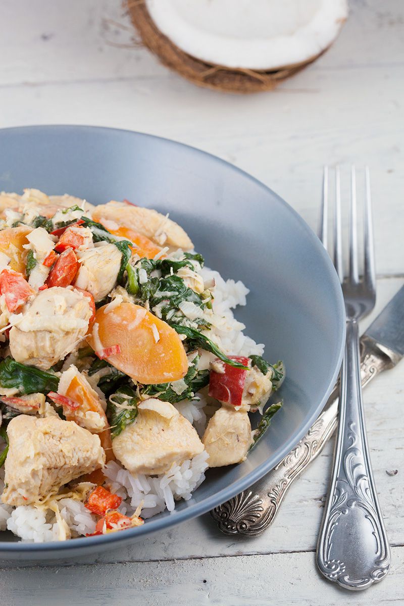 Creamy coconut chicken and rice