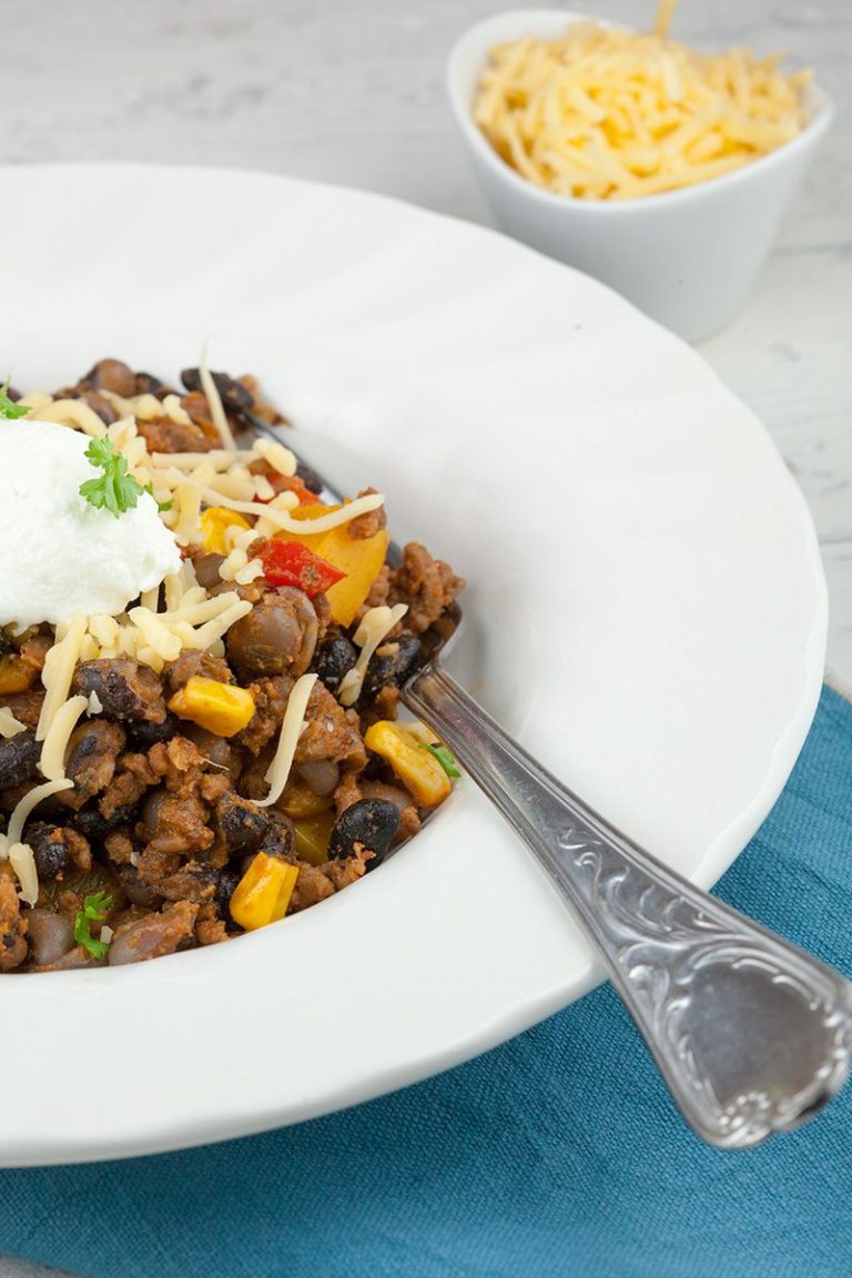 One-pot Mexican beans and mince - ohmydish.com