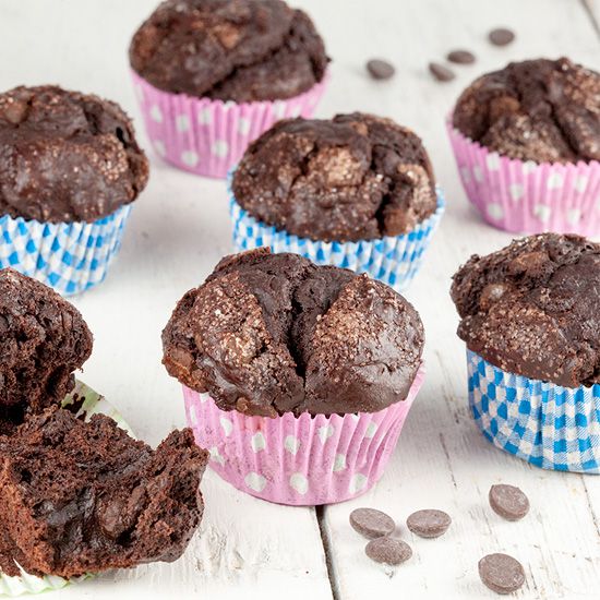 Dark chocolate muffins